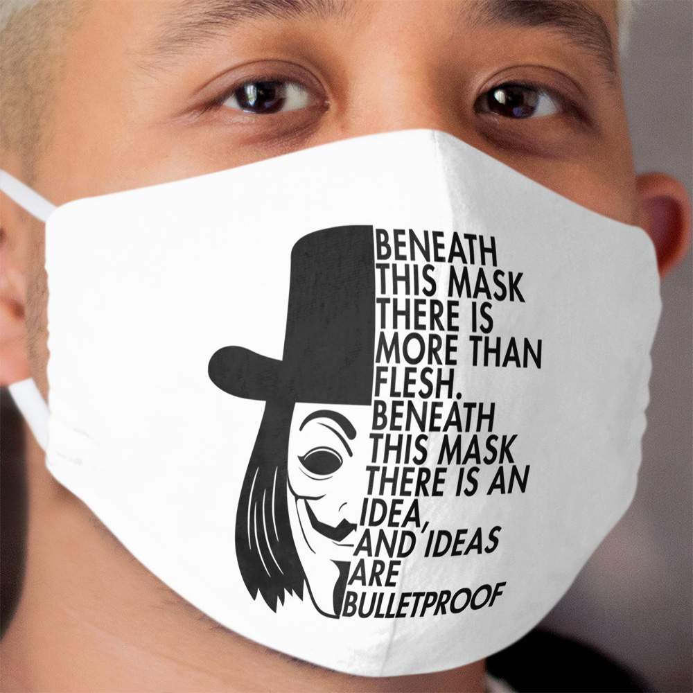 Vendetta Quote Cloth Face Mask
