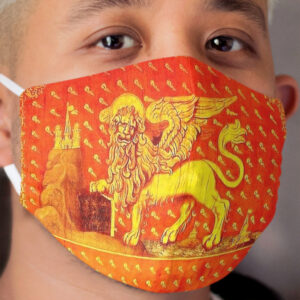 VENICE. Flag of Republic of Venice. (Detail). Cloth Face Mask