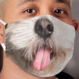 Very Cute Dog Nose Print Cloth Face Mask