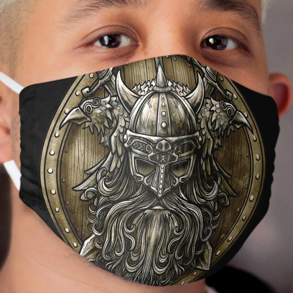 Viking Shield - Nordic Norse Valhalla Cloth Face Mask