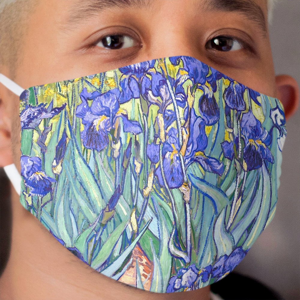 Vincent Van Gogh Irises Cloth Face Mask