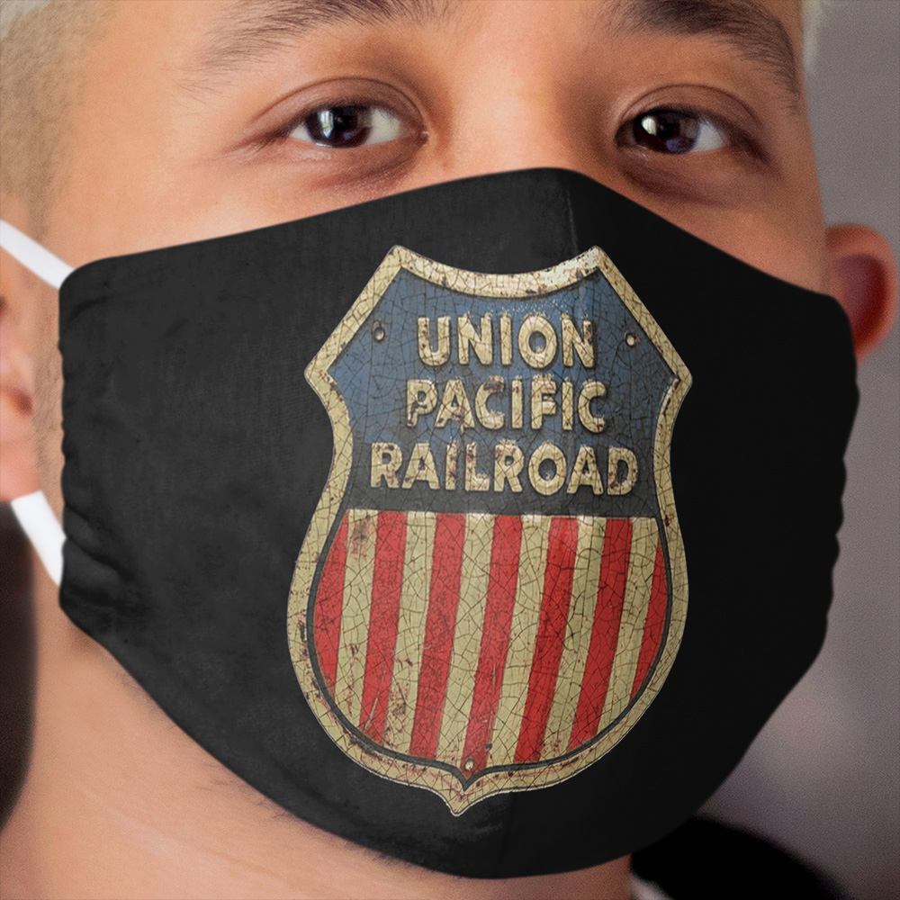 Vintage American Railroad Cloth Face Mask