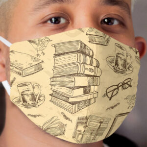 Vintage book pattern Cloth Face Mask