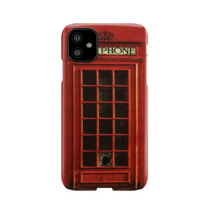 Vintage British Red Telephone Box Retro Phone Case