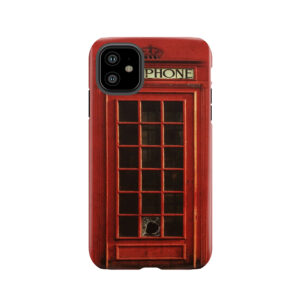 Vintage British Red Telephone Box Retro Tough Phone Case
