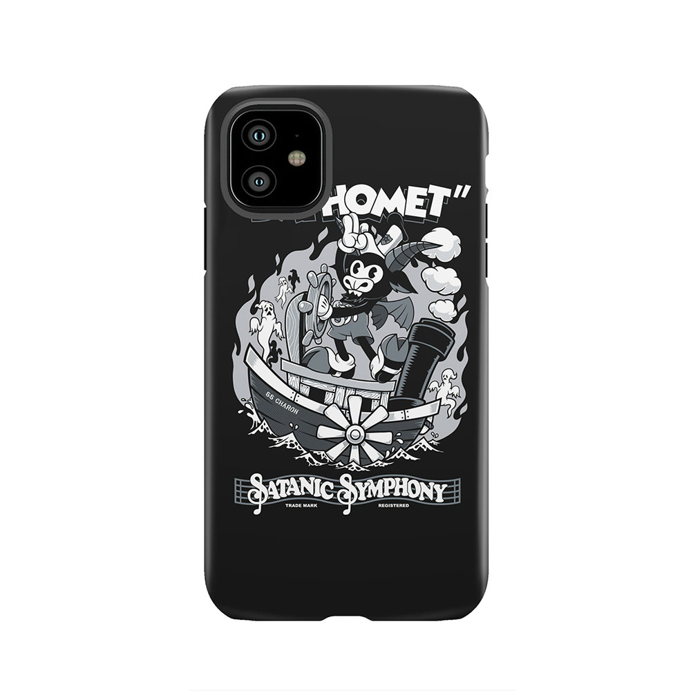 Vintage Cartoon Baphomet - Steamboat Baphy - Occult - Satanic Symphony Tough Phone Case