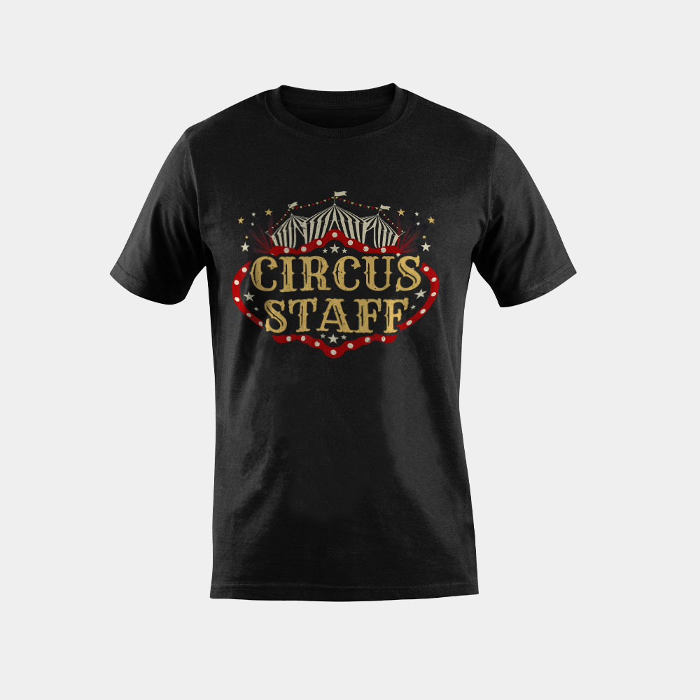 Vintage Circus Themed Birthday Party T Shirt - Event Staff T-Shirt