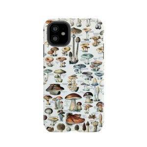 Vintage Edible Mushroom Chart Tough Phone Case