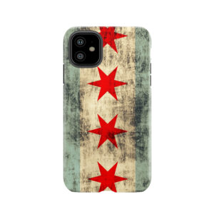 Vintage Grunge Chicago Flag Tough Phone Case