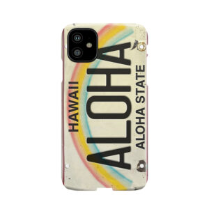 Vintage Hawaii License Plate Aloha Phone Case