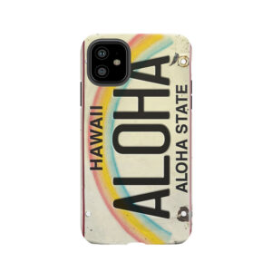 Vintage Hawaii License Plate Aloha Tough Phone Case