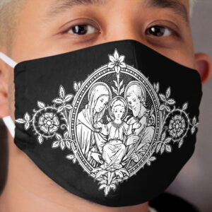 Vintage Holy Family Cloth Face Mask