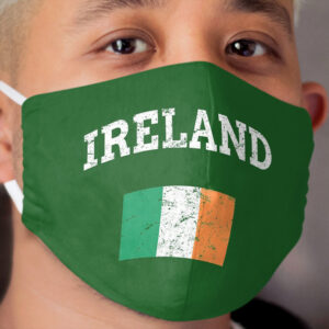 Vintage Irish Ireland Saint Patrick Day Cloth Face Mask
