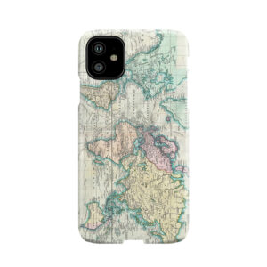 Vintage Map Of The World (1801) Phone Case