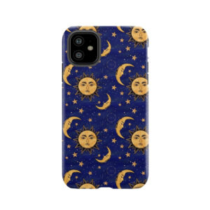 Vintage Moon And Sun Stars Celestial Tough Phone Case