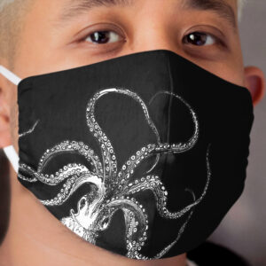 Vintage Octopus Print Cloth Face Mask