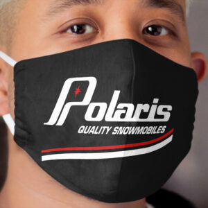 Vintage Polaris Snowmobiles USA Cloth Face Mask