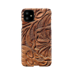 Vintage Worn Tooled Leather Pattern Phone Case