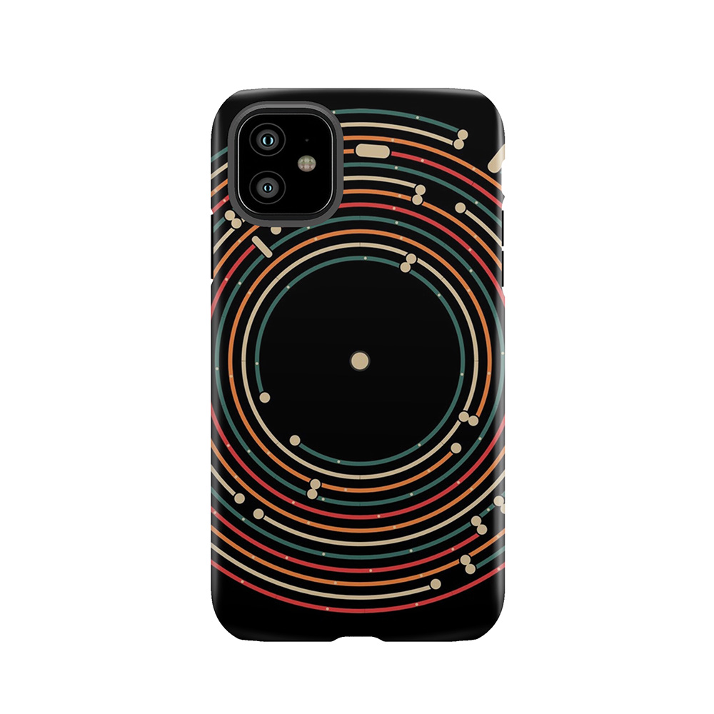 Vinyl Music Metro Record Map Labyrinth Tough Phone Case