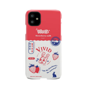 Vivid Strawberry Milk Carton Concept Phone Phone Case