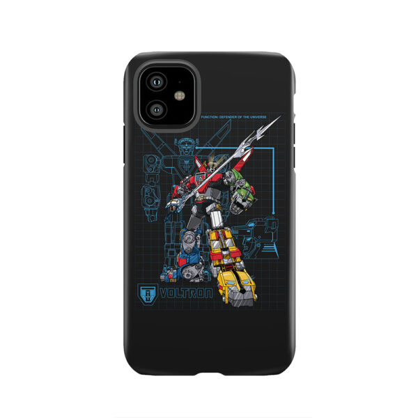 Voltron Blueprint Action Tough Phone Case