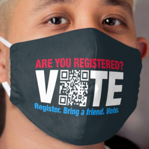 Vote QR Code Election Cloth Face Mask