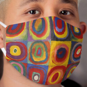 Wassily Kandinsky, Colour Study, Squares with Concentric Circles. Cloth Face Mask