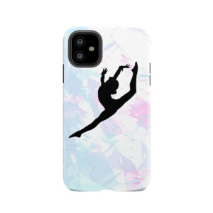 Water Colour Gymnastics Silhouette Tough Phone Case