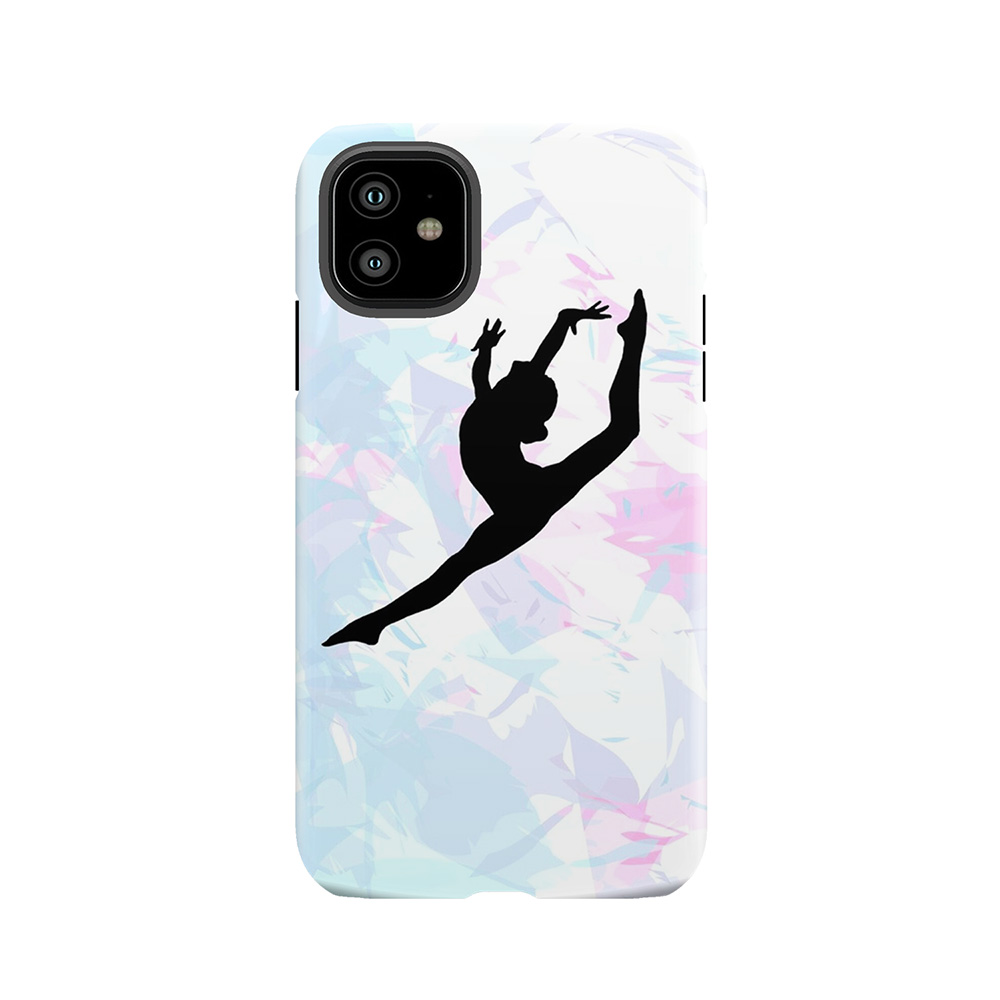 Water Colour Gymnastics Silhouette Tough Phone Case