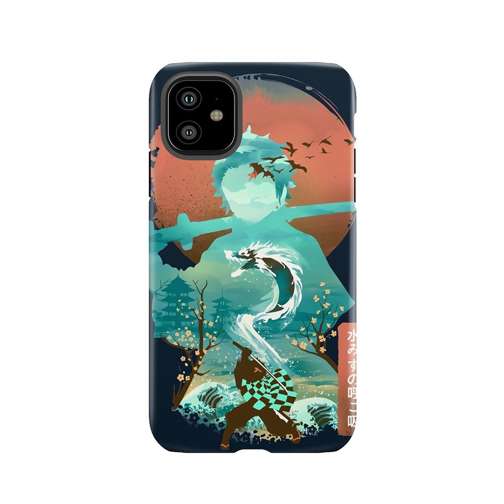 Water Dragon Rising Sun Tough Phone Case