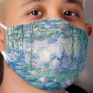Water Lilies Claude Monet Fine Art Cloth Face Mask