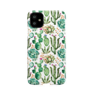 Watercolor Cactus Pattern Phone Case