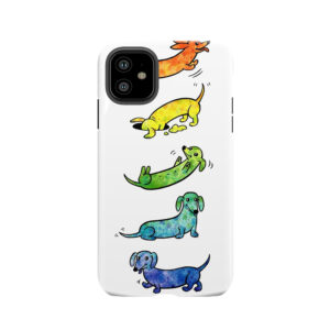 Watercolor Dachshunds Tough Phone Case