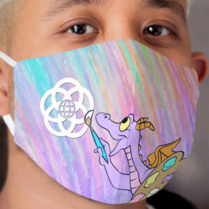 Watercolor Figment Cloth Face Mask