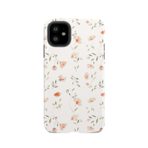 Watercolor Floral Pattern Tough Phone Case