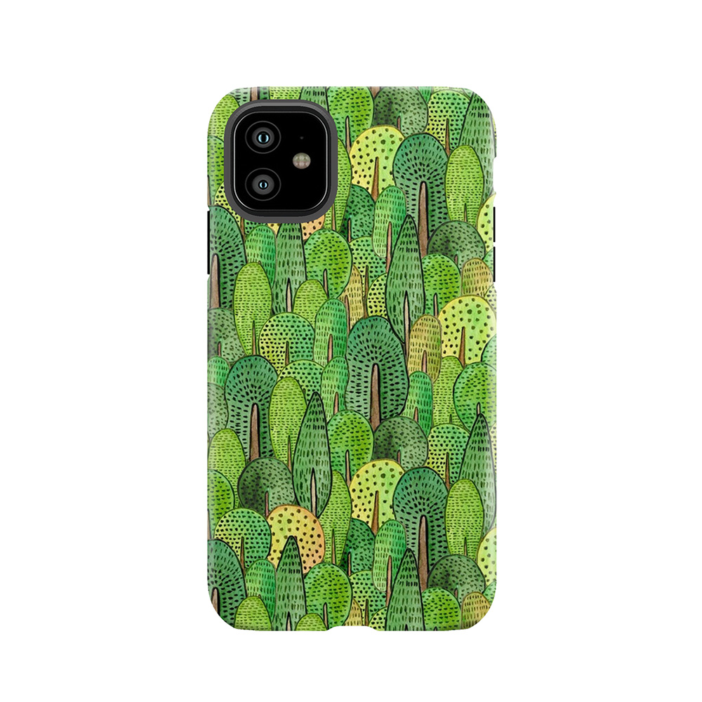 Watercolor Forest Tough Phone Case