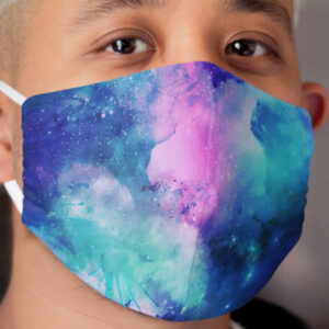 Watercolor Nebula Cloth Face Mask