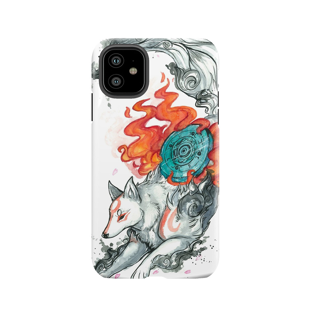 Watercolor Okami Tough Phone Case