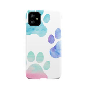 Watercolor Paw Print Trio Phone Case