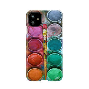 Watercolor Rainbow Flow Abstraction Palette Phone Case