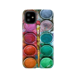 Watercolor Rainbow Flow Abstraction Palette Tough Phone Case
