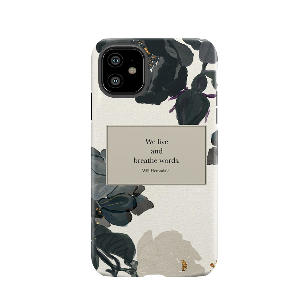 We Live And Breathe Words. - Will Herondale. The Infernal Devices. Tough Phone Case