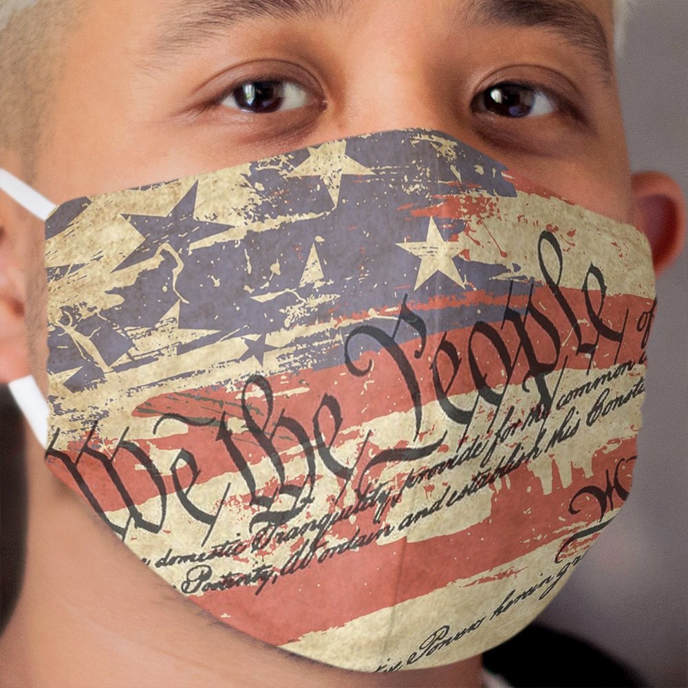 We The People American Constitution Cloth Face Mask