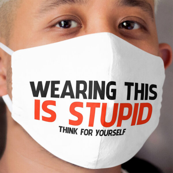 Wearing This Is Stupid Cloth Face Mask