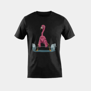 Weightlifting Flamingo Deadlifting Flamingo Powerlifting Gym T-Shirt