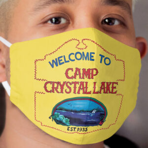Welcome to Camp Crystal Lake Cloth Face Mask