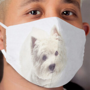 Westie gaze Cloth Face Mask