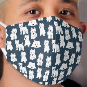 Westie Cloth Face Mask