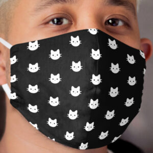 White Cats Cloth Face Mask