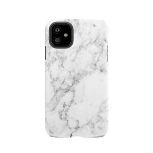 White Marble 2 Tough Phone Case